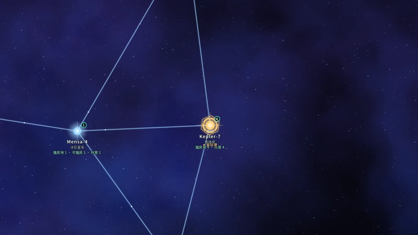 蓝紫星云星图（游戏内纯净视图）